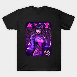 STREET FIGHTER ⬛🟪 JURI HAN - CHAOTIC NEUTRAL 🟪⬛ ANIME MANGA GAMING - FIGHTING GAME CULTURE T-Shirt